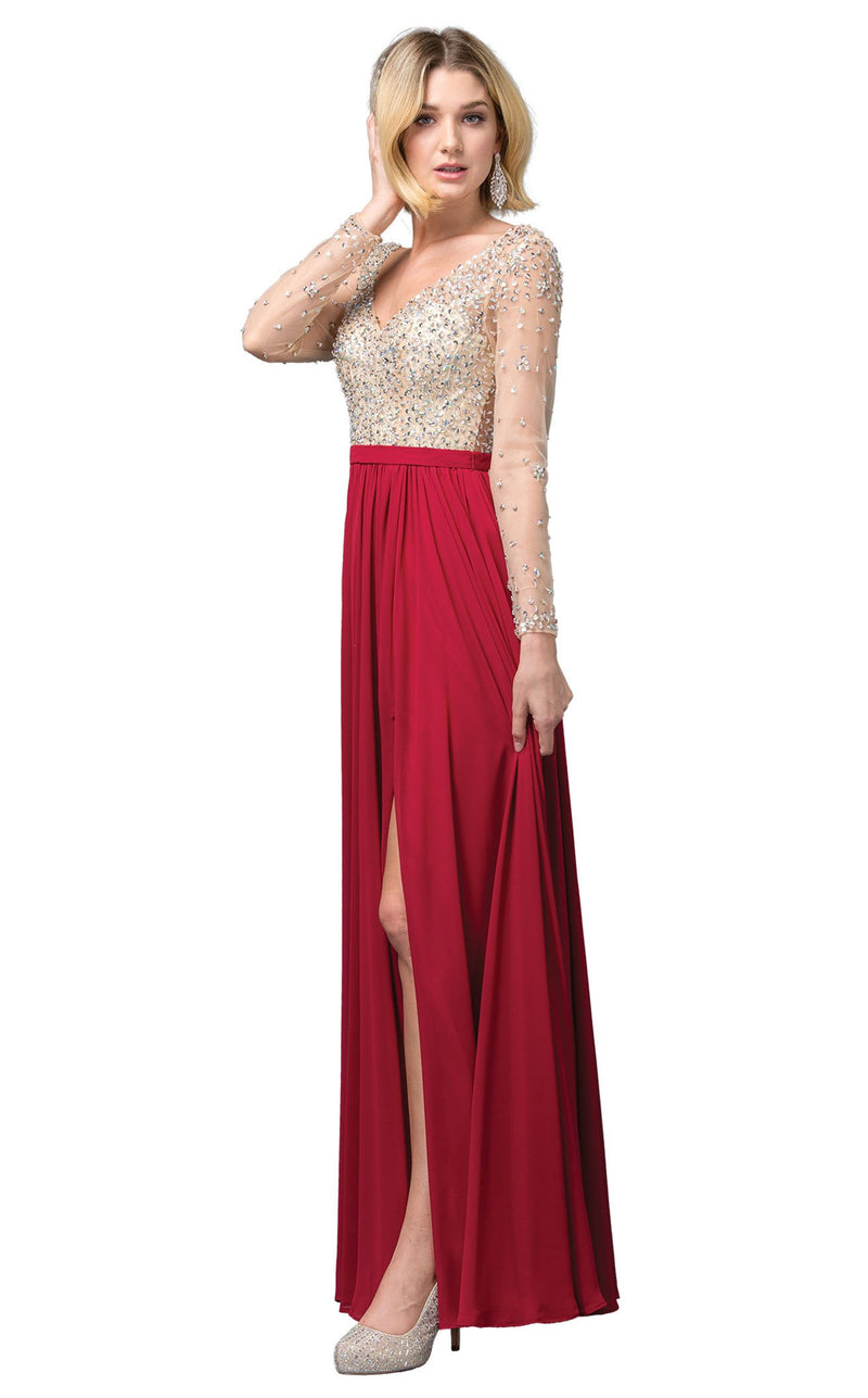 Dancing Queen 2839 Dress Burgundy