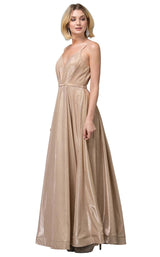 1 of 3 Dancing Queen 2867 Dress Gold