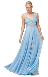 4 of 8 Dancing Queen 2890 Dress Sky-Blue