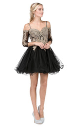 1 of 4 Dancing Queen 3001 Dress Black