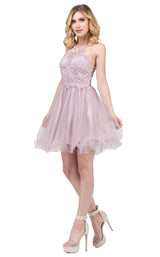 3 of 4 Dancing Queen 3004 Dress Dusty-Pink