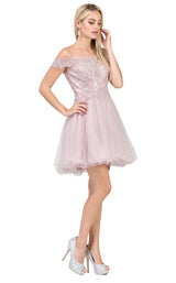 2 of 4 Dancing Queen 3018 Dress Dusty-Pink