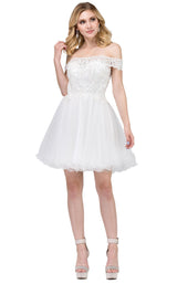 3 of 4 Dancing Queen 3018 Dress Off-White