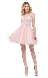 1 of 2 Dancing Queen 3022 Dress Blush