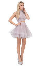 Dancing Queen 3042 Dress Dusty-Pink
