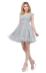 4 of 5 Dancing Queen 3070 Dress Silver