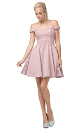 Dancing Queen 3095 Dress Dusty-Pink