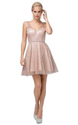1 of 3 Dancing Queen 3126 Dress Rose-Gold