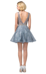 3 of 3 Dancing Queen 3126 Dress Steel-Blue