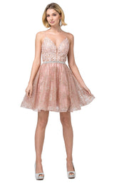 2 of 3 Dancing Queen 3152 Dress Rose-Gold