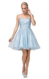 4 of 5 Dancing Queen 3158 Dress Sky-Blue