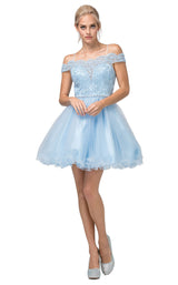 4 of 5 Dancing Queen 3167 Dress Sky-Blue