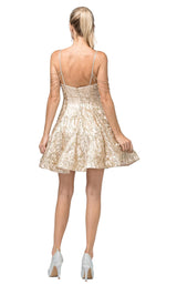 3 of 4 Dancing Queen 3196 Dress Gold