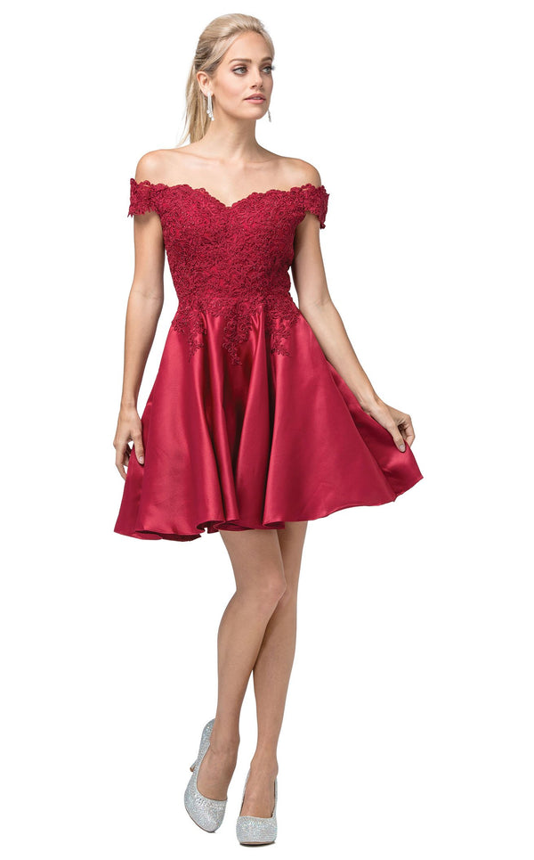 Dancing Queen 3213 Dress Burgundy