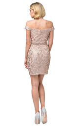 4 of 4 Dancing Queen 3218 Dress Rose-Gold