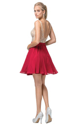 3 of 3 Dancing Queen 3221 Dress Burgundy