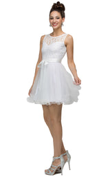 1 of 2 Dancing Queen 8741 Dress White