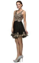 1 of 2 Dancing Queen 9422 Dress Black