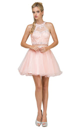 2 of 5 Dancing Queen 9631 Dress Blush
