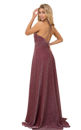 3 of 8 Nox Anabel E184 Dress Metallic-Burgundy