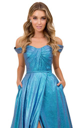 6 of 8 Nox Anabel E366 Dress Metallic-Blue