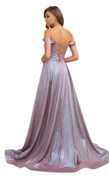 3 of 8 Nox Anabel E366 Dress Metallic-Purple