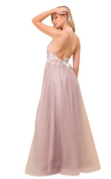 2 of 4 Nox Anabel E372 Dress Dark-Mauve