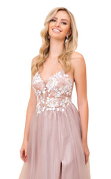 3 of 4 Nox Anabel E372 Dress Dark-Mauve
