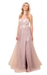 1 of 4 Nox Anabel E372 Dress Dark-Mauve