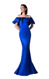 1 of 2 Edward Arsouni Couture FW0396 Blue