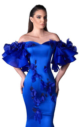 2 of 2 Edward Arsouni Couture FW0398 Blue