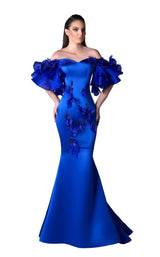 1 of 2 Edward Arsouni Couture FW0398 Blue
