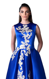 2 of 2 Edward Arsouni Couture FW0400 Blue