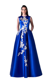 1 of 2 Edward Arsouni Couture FW0400 Blue