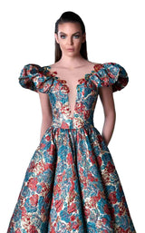 2 of 2 Edward Arsouni Couture FW0408 Floral Print