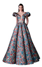 1 of 2 Edward Arsouni Couture FW0408 Floral Print