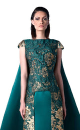 2 of 2 Edward Arsouni Couture FW0414 Green