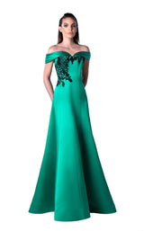 1 of 2 Edward Arsouni Couture FW0415 Green