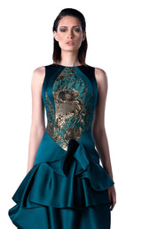 2 of 2 Edward Arsouni Couture FW0418 Green