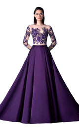 1 of 2 Edward Arsouni Couture FW0420 Purple