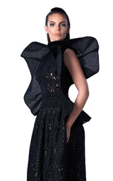 2 of 2 Edward Arsouni Couture FW0428 Black