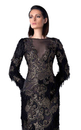 2 of 2 Edward Arsouni Couture FW0429 Black