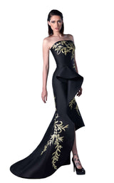 1 of 2 Edward Arsouni Couture FW0433 Black