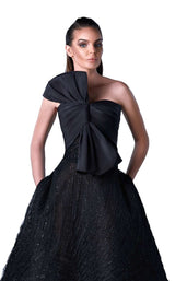 2 of 2 Edward Arsouni Couture FW0436 Black