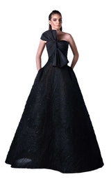 1 of 2 Edward Arsouni Couture FW0436 Black