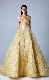 3 of 3 Edward Arsouni Couture FW0437 Yellow