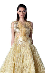 2 of 3 Edward Arsouni Couture FW0437 Yellow