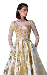 2 of 2 Edward Arsouni Couture FW0439 Gold