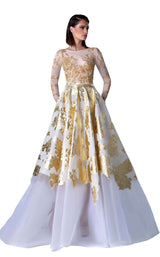 1 of 2 Edward Arsouni Couture FW0439 Gold