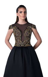 2 of 2 Edward Arsouni Couture FW0442 Black